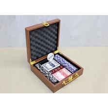 Mena Rise Deri Çantalı 100 Chip ve 2 Adet Iskambil Kağitına Sahip Poker Oyunu ALK4228 ( Lisinya )