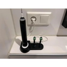 ve Pilli Diş Fırçası ve Fırça Başlığı Standı Tutucu