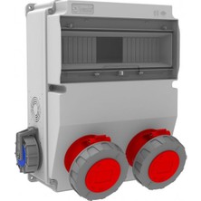 Bemis BD6-6224-2020 Ön 2 Ad. 4/32A. - 2 Ad. Yan 220V. (V12 Kombinasyon)