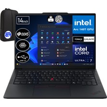 Lenovo Thinkpad E14 Gen 7 21SX007CTXEP11 Ultra 7-255H 64GB 2tb SSD WIN11 Pro Intel Arc 140T 14" Wuxga + Elektropasaj Çanta