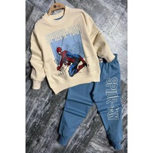 Koçak Kids Örümcek Adam Mavi Renk Erkek Çocuk Eşofman Takım