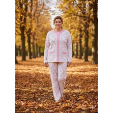 Aysun Tekstil Yeni Ürün!!!iki Iplik Şardonlu Yüzde Yüz Pamuklu Kumaş Önden Açık  Anne Pijama Takımı