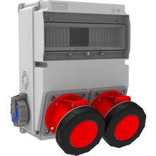 Bemis BD6-6245-2020 Ön 2 Ad. 5/63A.  - 2 Ad. Yan 220V. (V12 Kombinasyon)