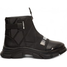 Ventes Önden Fermuarlı Model Paraşüt Kumaş Kadın Bot 7650574-Z