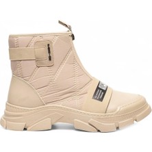 Ventes Önden Fermuarlı Model Paraşüt Kumaş Kadın Bot 7650574-Z