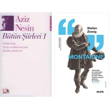 Alfa Yayınları Aziz Nesin Bütün Şiirleri 1 + Montaigne