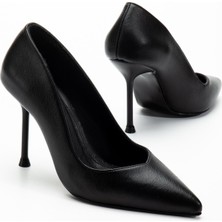 Suins Shoes Suins Hakiki Deri Morgen Model Kadın Ince Topuklu Stiletto Ayakkabı