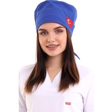 Bone Bayrak Işlemeli - 111 Saks Mavi