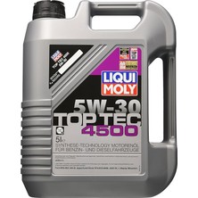 Misda Store Moly Top Tec 4500 5W-30 5 L Otomotiv Bakım Ürünü