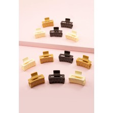 H&E Design Kadın 10'lu Renkli Orta Boy Mandal Toka Seti