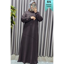 Elmas Tesettür Kadın Tesettür Giyim Büyük Beden Çimalı Elbise