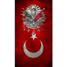 Aydın Garage Araba Kapı Direk Kaplama Folyosu Türk Bayrağı Osmanlı Tuğrası