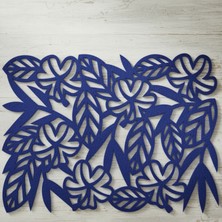 Grand Fine Art 2 Adet Keçe Amerikan Servis Dikdörtgen Supla 33X44 Cm-Yaprak Desenli Supla