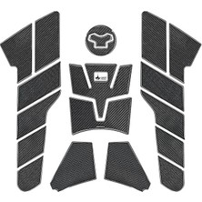 19 Parça Suzuki V-Strom 1050 2025 ile Uyumlu Kaydırmaz Tank Pad – 6d Karbon | Çizilmeye Karşı Kalkan, Motosiklet Tank Pad | Üstün Kavrama - GC55