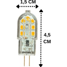 Avarson (1 adet) OSAKA 3W Sarı Işık (3000K) G4 Duylu LED Kapsül Ampul