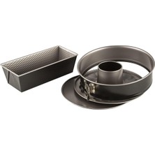 Easybake Savarin 3 Parça Kek Kalıbı Seti - Gri