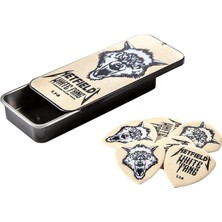 Yenibağ Dunlop, Box 6 James Hetfield White Fang 1,14MM Akış Gitar Penası, PH122T114, S, Beyaz/zengin Bahçe