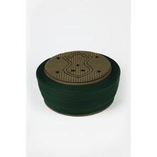 Sarıkhane Namaz Sarığı - Yeşil Kumaş - Yeşil Takke - Düz Sarım - Nâli Şerif - 7 Metre