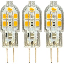 Avarson (3 adet) OSAKA 2W Sarı Işık (3000K) G4 Duylu LED Kapsül Ampul