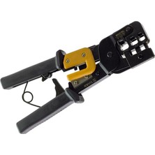 Yeskit YK-376M RJ11-RJ12-RJ22-RJ45 3'lü Soket Sıkma Pensesi