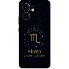 Gramaphone Oppo Reno 13F 5g Uyumlu Akrep Burcu Desenli Telefon Kılıfı + Ekran Koruyucu - 5775