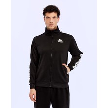 Kappa 222 Banda Andry Full Zip Erkek Siyah Fermuarlı Eşofman Üstü
