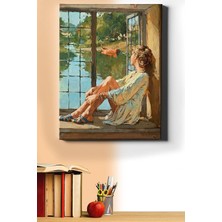 Sayılarla Boyama Seti Kasnaklı Yalnız Ama Huzurlu 50 x 65 cm