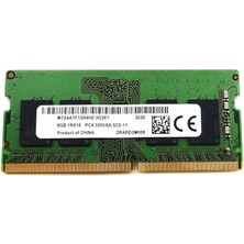 Technology MTA4ATF1G64HZ-3G2E1 8gb 3200MHZ Ddr4 260-PIN Sodımm (PC4-25600) Dizüstü Bilgisayarlar, Masaüstü Mini'ler ve Hepsi Bir Arada Bellek Modülü