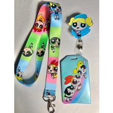 Hediyebum Powerpuff Girls Boyun Askısı Yoyo Kart Set