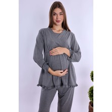 Effortt Füme Hamile Lohusa Pijama Takımı