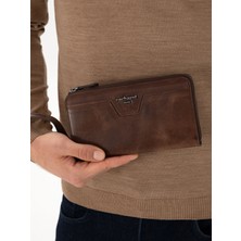 Cacharel Erkek Kahverengi %100 Deri El Cüzdanı 50314136-VR029
