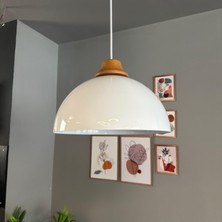 Bamyum Yimpi J Ahşap Başlık Avize Sarkıt Lamba Salon Mutfak Avizeleri Pastane Cafe