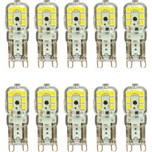Avarson (10 adet) OSAKA 3W Beyaz Işık (6500K) Dim Edilebilir G9 Duylu LED Kapsül Ampul