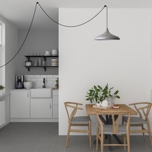 Bamyum Champion Fişe Takılabilir Tekli Avize Sarkıt Salon Mutfak Ofis Oturma Odası Aydınlatma Sarkıt Lamba