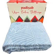 Ceyline Padişah Emboss Tek Kişilik Battaniye Gri