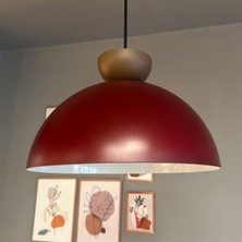 Bamyum Yimpi Avize Tekli Sarkıt Sütlü Kahve Şapkalı Başlık Salon Kuaför Cafe Dekoratif Aydınlatma Pastane