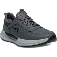 Cakgo Acropol 137-26 Deri Anatomik Erkek Sneaker Füme Siyah