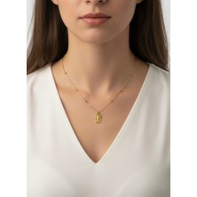 Gistoria Antik Tanrıça Madalyon Çelik Kolye