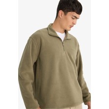 DeFacto Yumuşak Tuşe Polar Sweatshirt F0448AX25AU