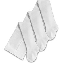 Panfilia Giza Kids Kız Erkek Unisex Bebek Çocuk Krem Külotlu Çorap 3lü Set