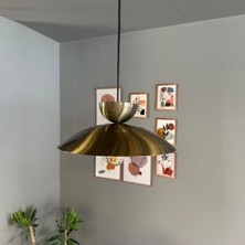 Bamyum Bright Eskitme Şapka Başlık Avize Tekli Sarkıt Salon Kuaför Cafe Dekoratif Aydınlatma Pastane