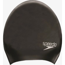 Speedo Long Hair Cap Au Black Unisex Yüzücü Bonesi