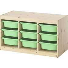 IKEA Trofast Saklama Ünitesi Çam Açık Yeşil 93 x 44 x 52 cm