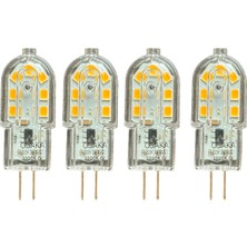 Avarson (4 adet) OSAKA 3W Sarı Işık (3000K) G4 Duylu LED Kapsül Ampul
