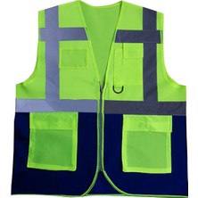 Kalant Reflektörlü Mühendis Yeleği (Sarı/lacivert)