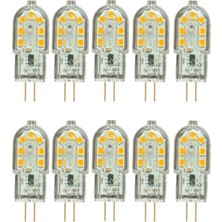 Avarson (10 adet) OSAKA 3W Sarı Işık (3000K) G4 Duylu LED Kapsül Ampul