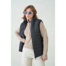 D1fference İçi Astarlı Cepli  Jel Elyaflı Su ve Rügar Geçirmez Kadın Şişme Yelek