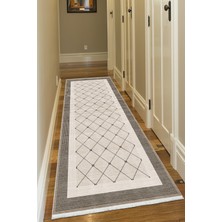 Bazaar Forum Pamuk Taban Dijital Baskı Kaymaz Tüy Dökmeyen Makinada Yıkanabilir Salon Halısı Mutfak Halısı