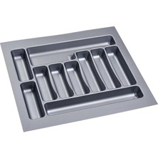 Misda Store Çekmece Içi Kaşıklık 55 x 49 cm Mutfak Çekmece Düzenleyici Gri