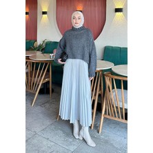 Lamelif Crop Kazak Antrasit